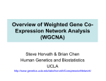 Overview of Weighted Gene Co- Expression Network Analysis