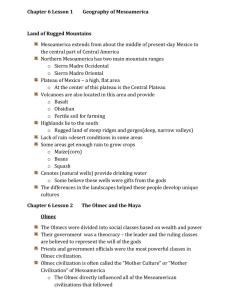 Chapter 6 Lesson 3 The Aztecs