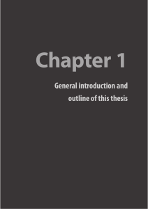 Chapter 1 Gener and outline of this thesis