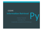 Py Python Tutorial - NUS School of Computing