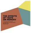 THE EFFECTS OF TASTE ON MEMORY