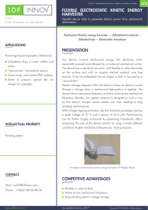 flexible electrostatic kinetic energy harvester competitive