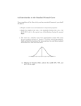 6.2 Introduction to the Standard Normal Curve