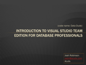 Introduction to Visual Studio Team System for