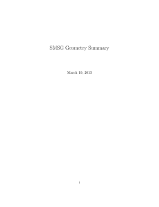SMSG Geometry Summary