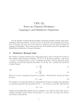 Lagrange`s and Hamilton`s Equations