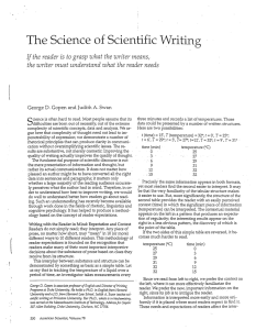 The Science of Scientific Writing