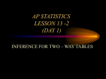 ap statistics lesson 13