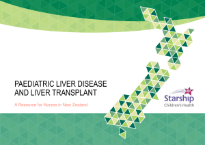 paediatric liver disease and liver transplant