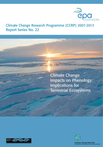 Climate Change Impacts on Phenology