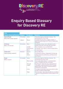 Enquiry Based Glossary for Discovery RE