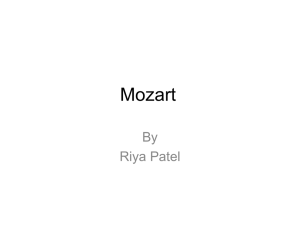 Mozart - SHRUTHILAYAM ACADEMY
