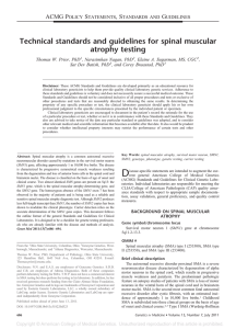 Technical standards and guidelines for spinal muscular atrophy testing