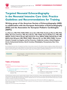 Targeted Neonatal Echocardiography in the Neonatal Intensive