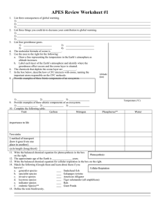 APES Review Worksheet #1