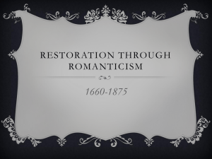 Restoration through Romanticism