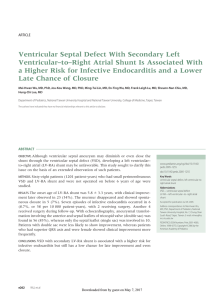 Ventricular Septal Defect With Secondary Left Ventricular–to–Right
