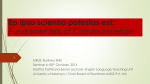 Fundamentals of communication