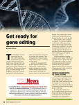 Get ready for gene editing