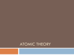 Atomic theory - Sarah Simmons