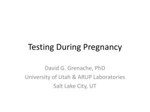 Testing During Pregnancy - American Association for Clinical