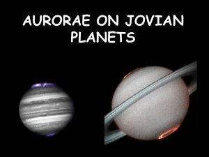 auroras in jovian planets