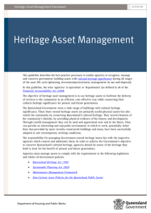 SAMF Heritage Asset Management - Department of Housing and