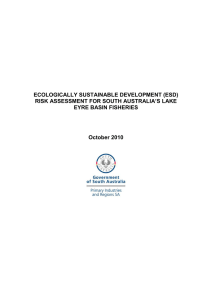 Draft SA LEB Fisheries ESD risk assessment report