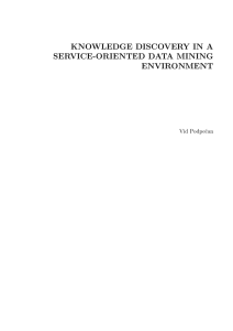 knowledge discovery in a service-oriented data mining - SLAIS