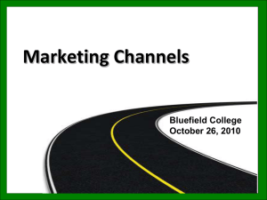 Marketing Chapters 9-10 Lecture Presentation - MyBC