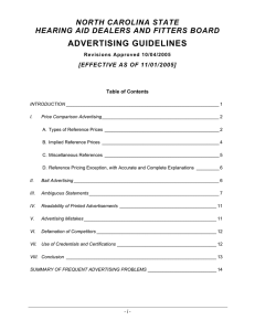 advertising guidelines