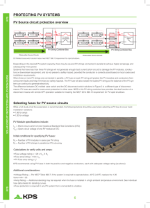Protecting PV systems. Technical info
