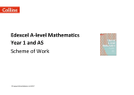 Edexcel A-level Mathematics Year 1 and AS