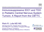 Linking Molecular Biology to Novel Treatments in Pediatric Central