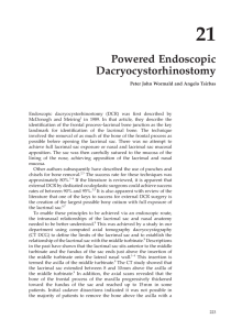 21 Powered Endoscopic Dacryocystorhinostomy