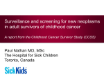 neoplasm screening in adults who survived childhood cancer