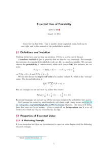 Expected Uses of Probability