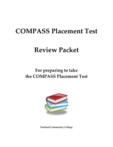 COMPASS Placement Test Review Packet