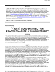 1083 good distribution practices—supply chain integrity