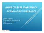 aquaculture marketing - Ohio Aquaculture Association