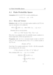 A.1 Finite Probability Spaces
