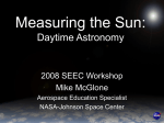 Measuring the Sun - Faculty Web Sites
