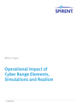 Operational Impact of Cyber Range Elements, Simulations