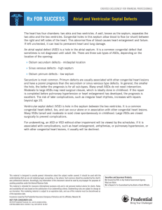 Rx for Success - Atrial and Ventricular Septal Defects(052)
