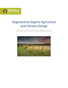 Regenerative Organic Agriculture and Climate Change