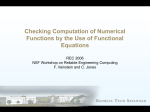 Determining Coefficients of Checking Polynomials for an Algebraic