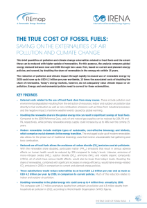 The True Cost of Fossil Fuels