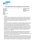 Transcatheter Aortic-Valve Implantation for Aortic