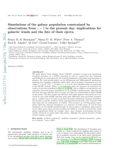 Simulations of the galaxy population constrained by observations