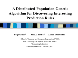 A Distributed-Population Genetic Algorithm for - DCA